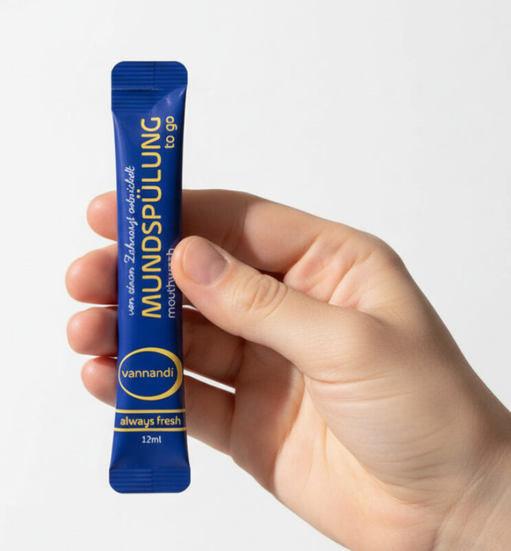 vannandi in der Hand