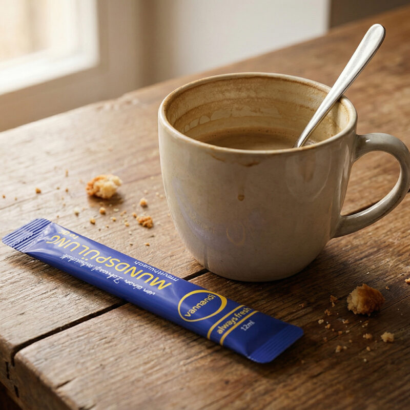 mundspülung nach dem kaffee